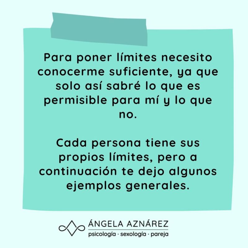 Cómo Poner Límites Sanos • Ángela Aznárez Sexología Y Psicología 8416